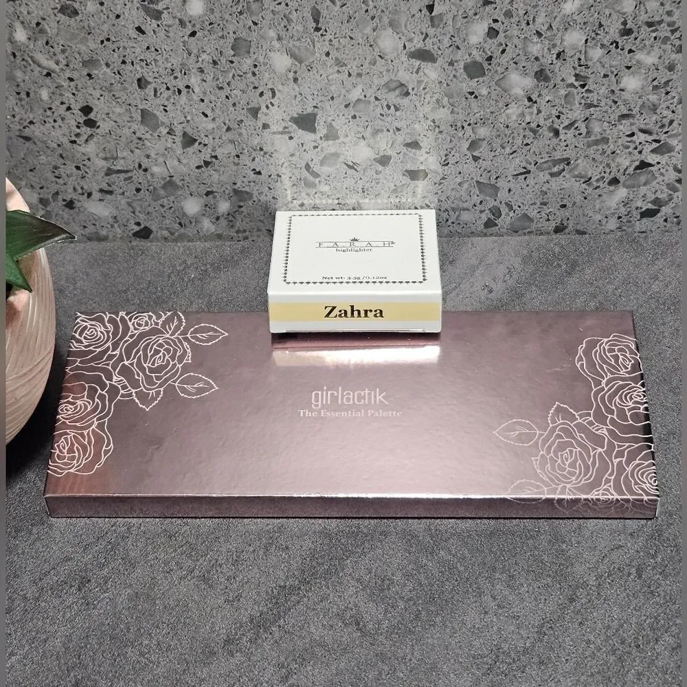 GIRLACTIK & F.A.R.A.H Zahra Highlighter Essential Eyeshadow Palette NEW MSRP $76